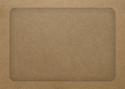 Grocery Bag 28lb A7 Full Face Window Envelopes (5 1/4 x 7 1/4) with Peel & Seal