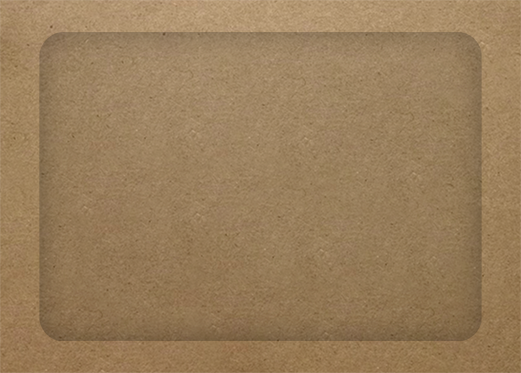 Grocery Bag 28lb A7 Full Face Window Envelopes (5 1/4 x 7 1/4) with Peel & Seal