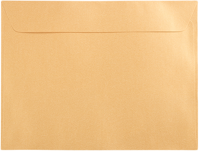 Gold Metallic 32lb 9 x 12 Booklet Envelopes