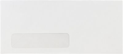White 24lb #10 Window Envelopes (4 1/8 x 9 1/2)