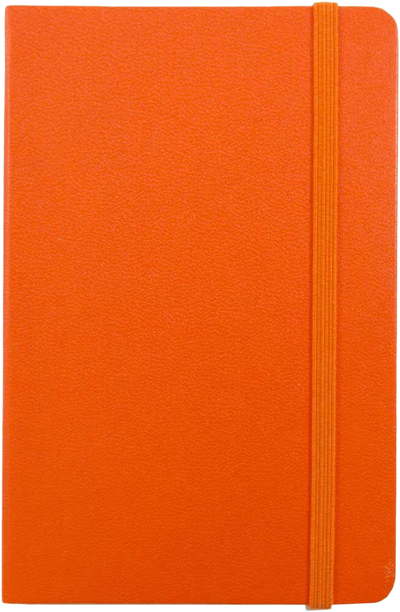 Sunburst Orange Travel Size 4 x 6 Notebooks (70 Dotted Pages)