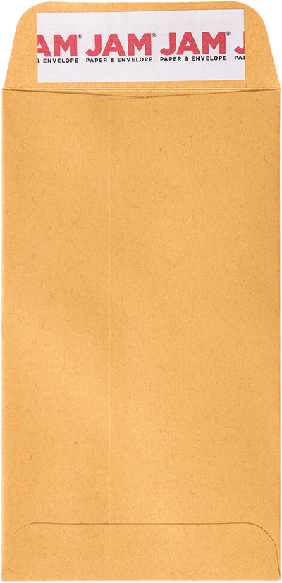 Brown Kraft 28lb #5 1/2 Coin Envelopes (3 1/8 x 5 1/2) with Peel & Seal