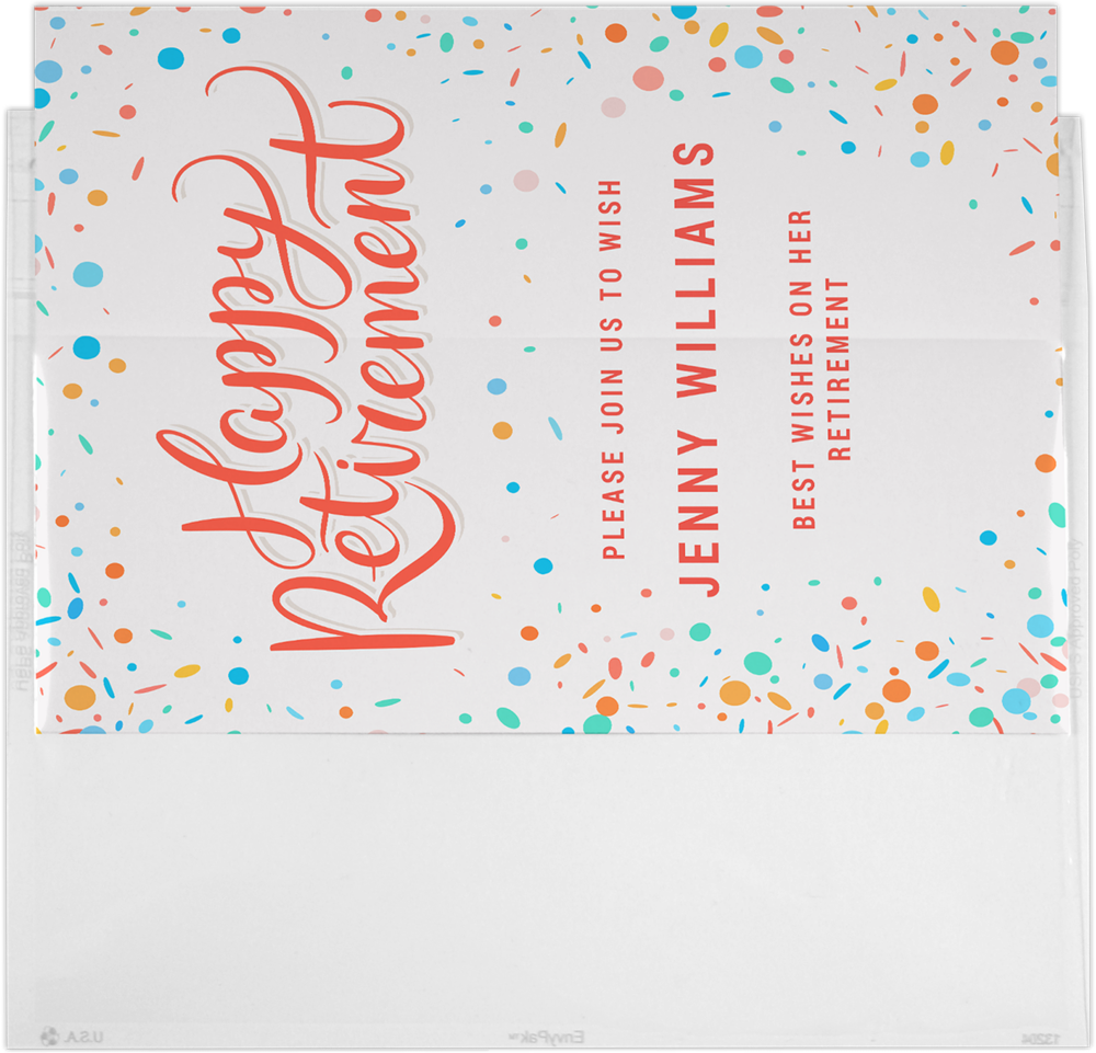 Crystal Clear Translucent 3.5mil A9 Invitation Envelopes (5 3/4 x 8 3/4) with Peel & Seal