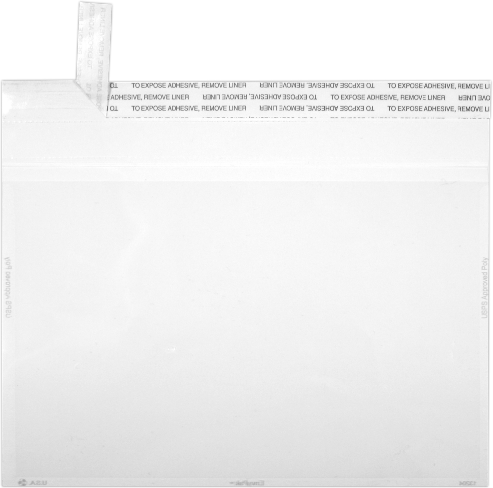 Crystal Clear Translucent 3.5mil A9 Invitation Envelopes (5 3/4 x 8 3/4) with Peel & Seal