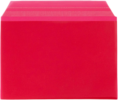 Red 1.6mil 5 1/16 x 7 3/16 Cello Envelopes with Peel & Seal