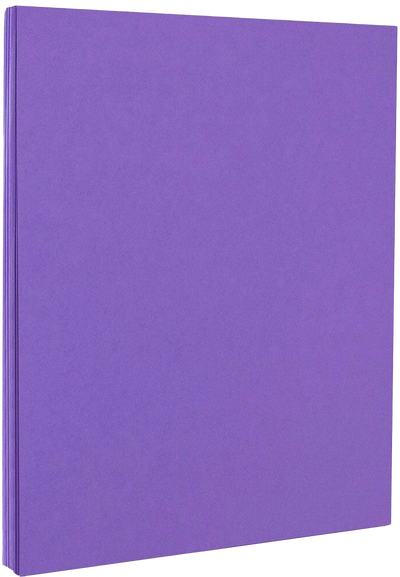 Violet Purple 65lb 8 1/2 x 11 Cardstock