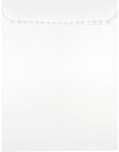 White 28lb 9 1/2 x 12 1/2 Open End Envelopes with Peel & Seal