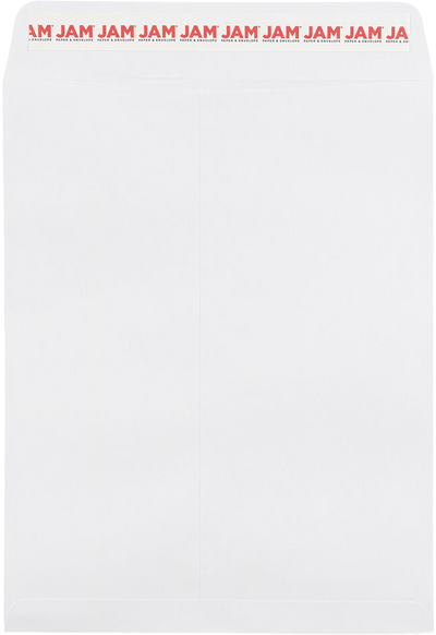 White 28lb 8 3/4 x 11 1/4 Open End Envelopes with Peel & Seal