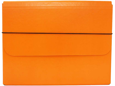 Orange 10 x 13 1/4 x 1 1/4 Thick Elastic Portfolios