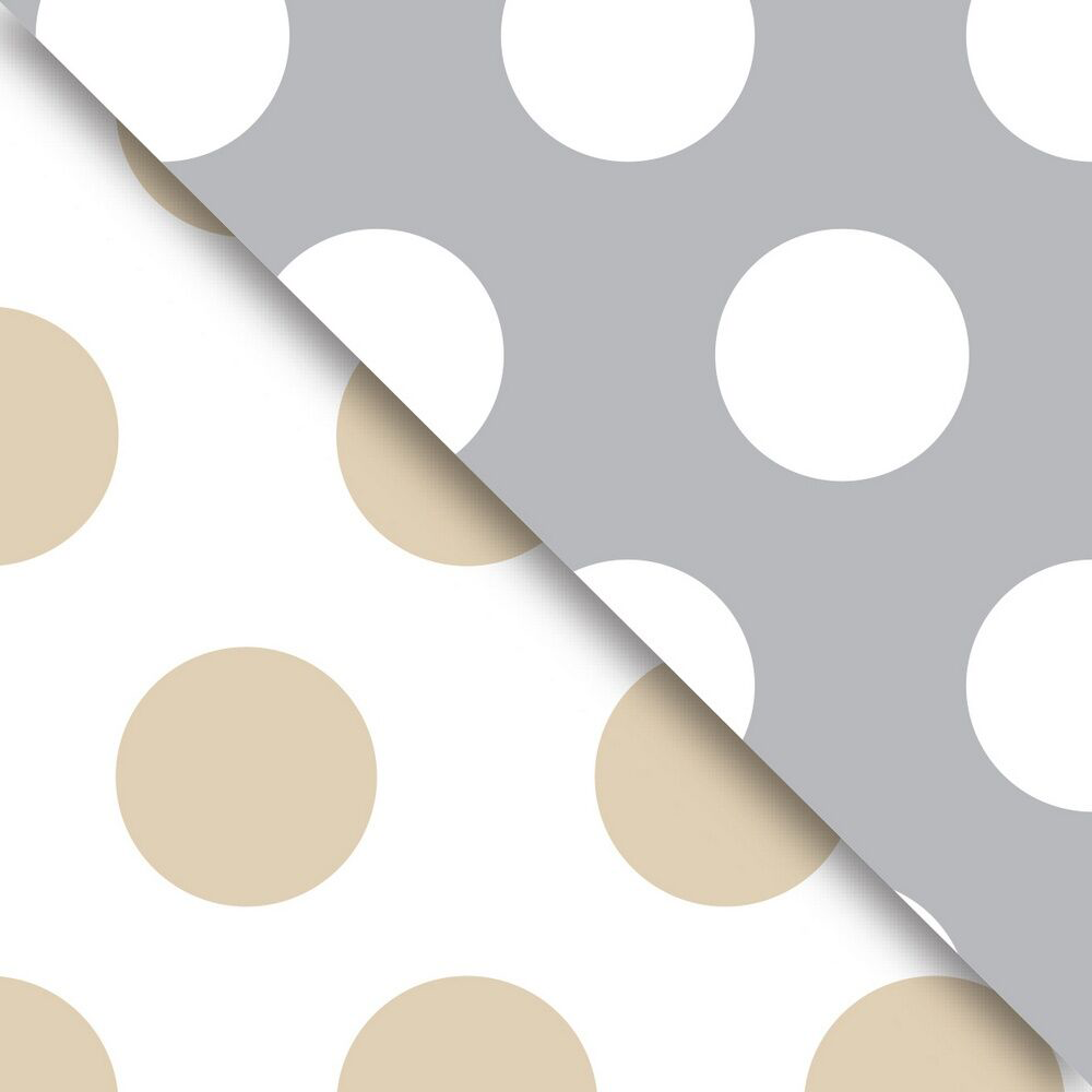 Gold and Silver Dot Bulk Wrapping Paper (1666 Sq Ft)