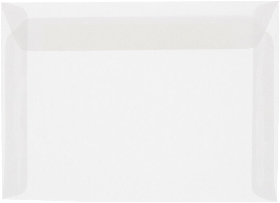 8 3/4 x 11 1/2 Booklet Envelope | Clear Translucent Vellum - Envelopes