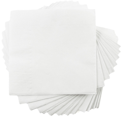 White 5 x 5 3-Ply Beverage Napkins