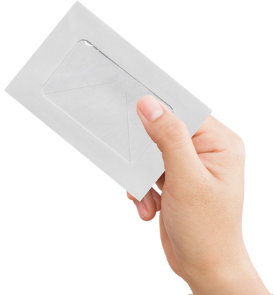 White 28lb #56 Mini Window Envelopes (3 x 4 1/2)