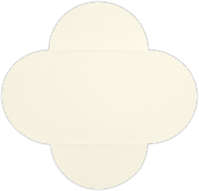 Natural White Cougar Petal Premium Invitations (6 1/4 x 6 1/4)