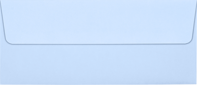 Baby Blue 32lb #10 Square Flap Envelopes (4 1/8 x 9 1/2) with Peel & Seal