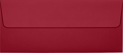 Garnet Dark Red 32lb #10 Square Flap Envelopes (4 1/8 x 9 1/2) with Peel & Seal