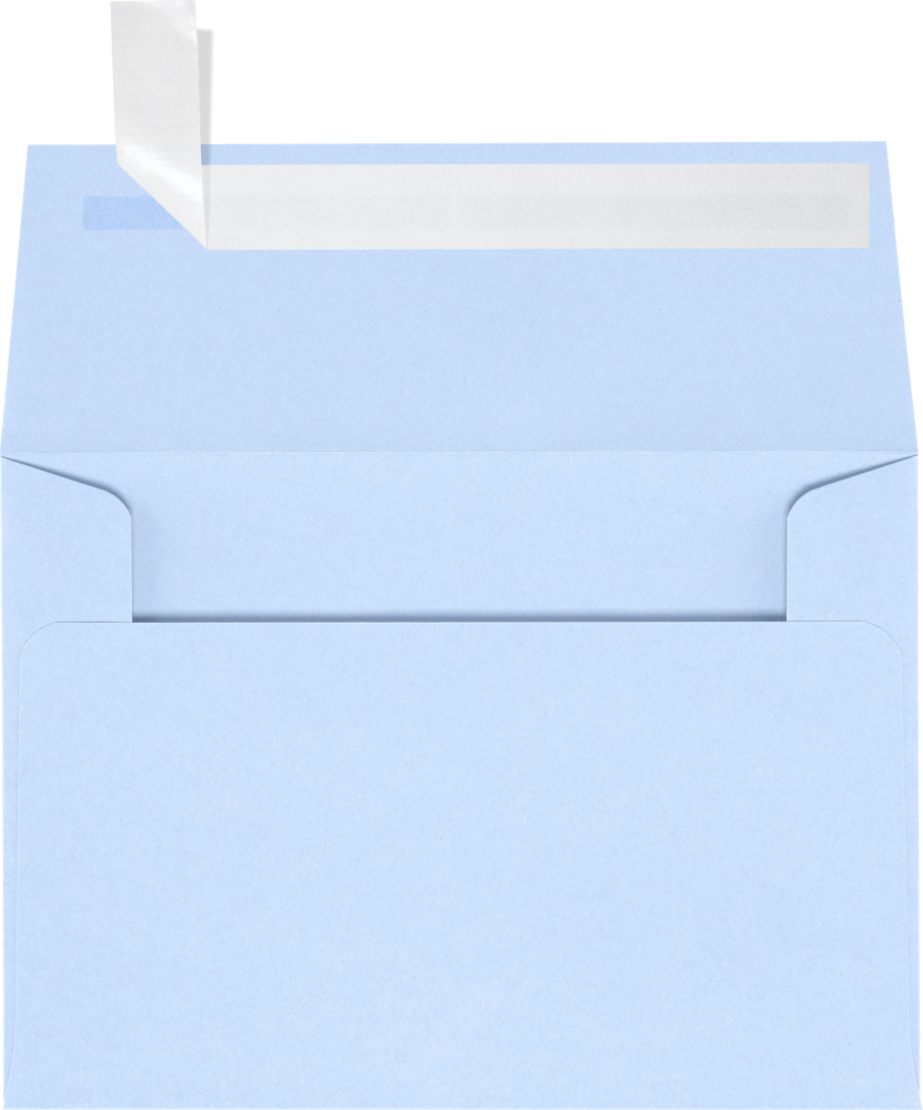 Baby Blue 32lb A1 Invitation Envelopes (3 5/8 x 5 1/8) with Peel & Seal