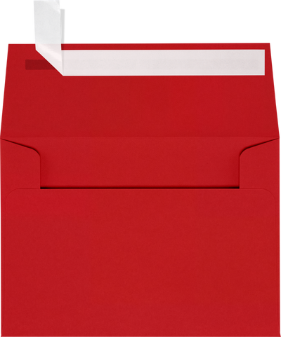 Red 32lb A1 Invitation Envelopes (3 5/8 x 5 1/8) with Peel & Seal