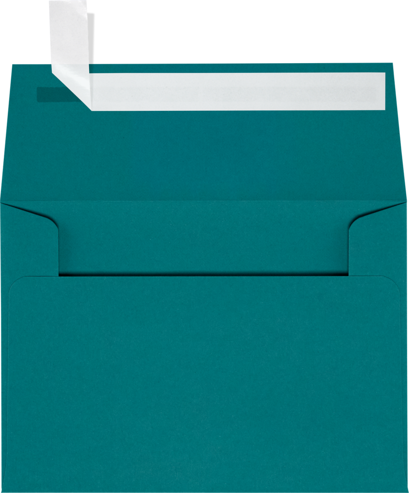 Teal Blue 32lb A1 Invitation Envelopes (3 5/8 x 5 1/8) with Peel & Seal