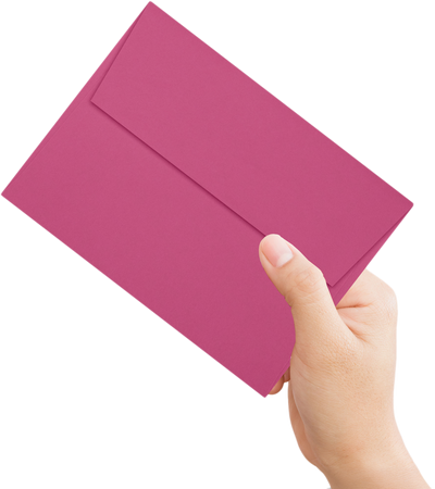 Fuchsia Pink Magenta 32lb A6 Invitation Envelopes (4 3/4 x 6 1/2) with Peel & Seal