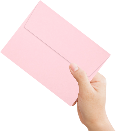 Baby Candy Pink 32lb A6 Invitation Envelopes (4 3/4 x 6 1/2) with Peel & Seal