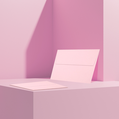 Baby Candy Pink 32lb A6 Invitation Envelopes (4 3/4 x 6 1/2) with Peel & Seal