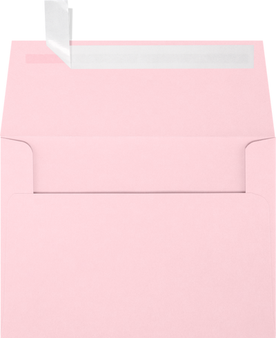 Baby Candy Pink 32lb A6 Invitation Envelopes (4 3/4 x 6 1/2) with Peel & Seal