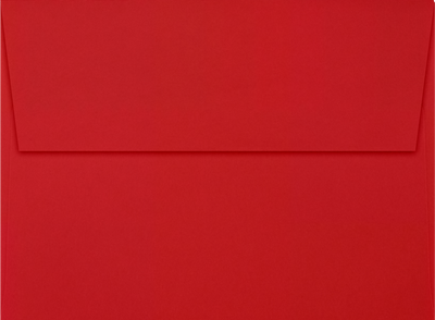 Red 32lb A6 Invitation Envelopes (4 3/4 x 6 1/2) with Peel & Seal