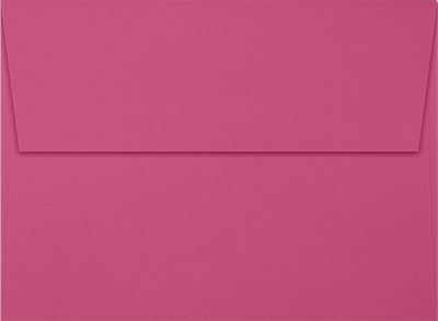 Fuchsia Pink Magenta 32lb A7 Invitation Envelopes (5 1/4 x 7 1/4) with Peel & Seal