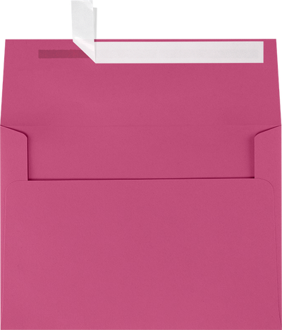 Fuchsia Pink Magenta 32lb A7 Invitation Envelopes (5 1/4 x 7 1/4) with Peel & Seal