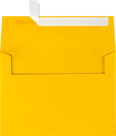 Sunflower Yellow 32lb A7 Invitation Envelopes (5 1/4 x 7 1/4) with Peel & Seal
