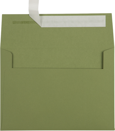 Olive Green 28lb A7 Invitation Envelopes (5 1/4 x 7 1/4) with Peel & Seal