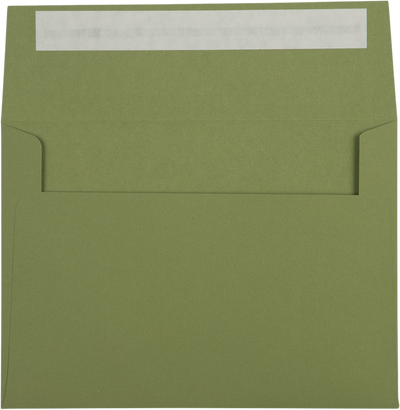 Olive Green 28lb A7 Invitation Envelopes (5 1/4 x 7 1/4) with Peel & Seal