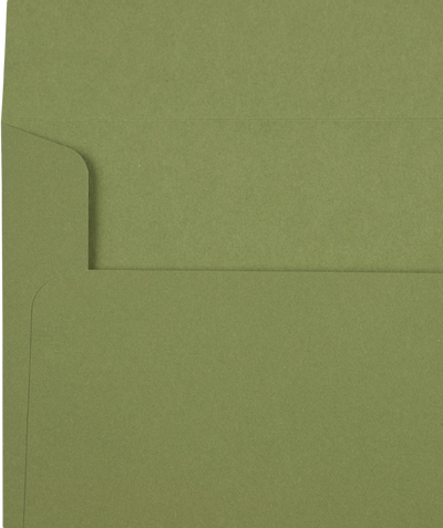 Olive Green 28lb A7 Invitation Envelopes (5 1/4 x 7 1/4) with Peel & Seal