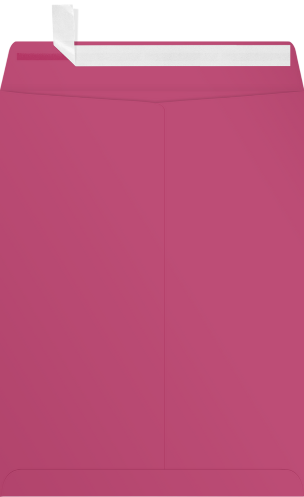 9x12 Open End Envelope w/Peel & Seal - Magenta - Envelopes