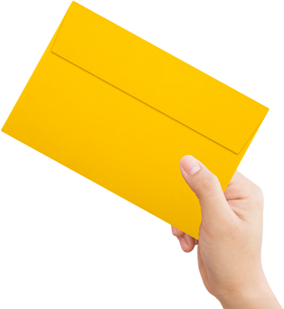 Sunflower Yellow 32lb A9 Invitation Envelopes (5 3/4 x 8 3/4) with Peel & Seal