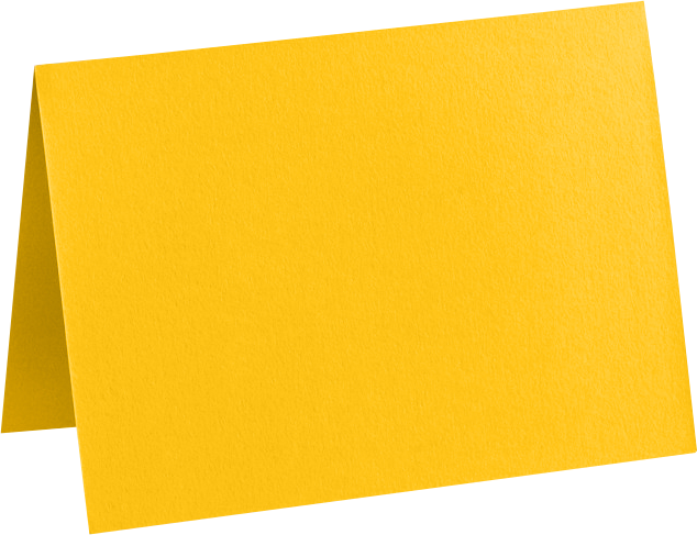 Sunflower Yellow 100lb A6 Foldover Cards (4 5/8 x 6 1/4)