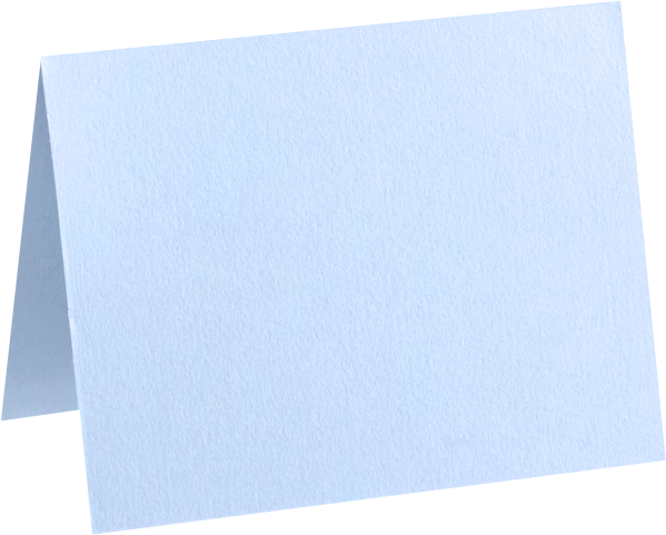 Baby Blue 100lb A6 Foldover Card (4 5/8 x 6 1/4)