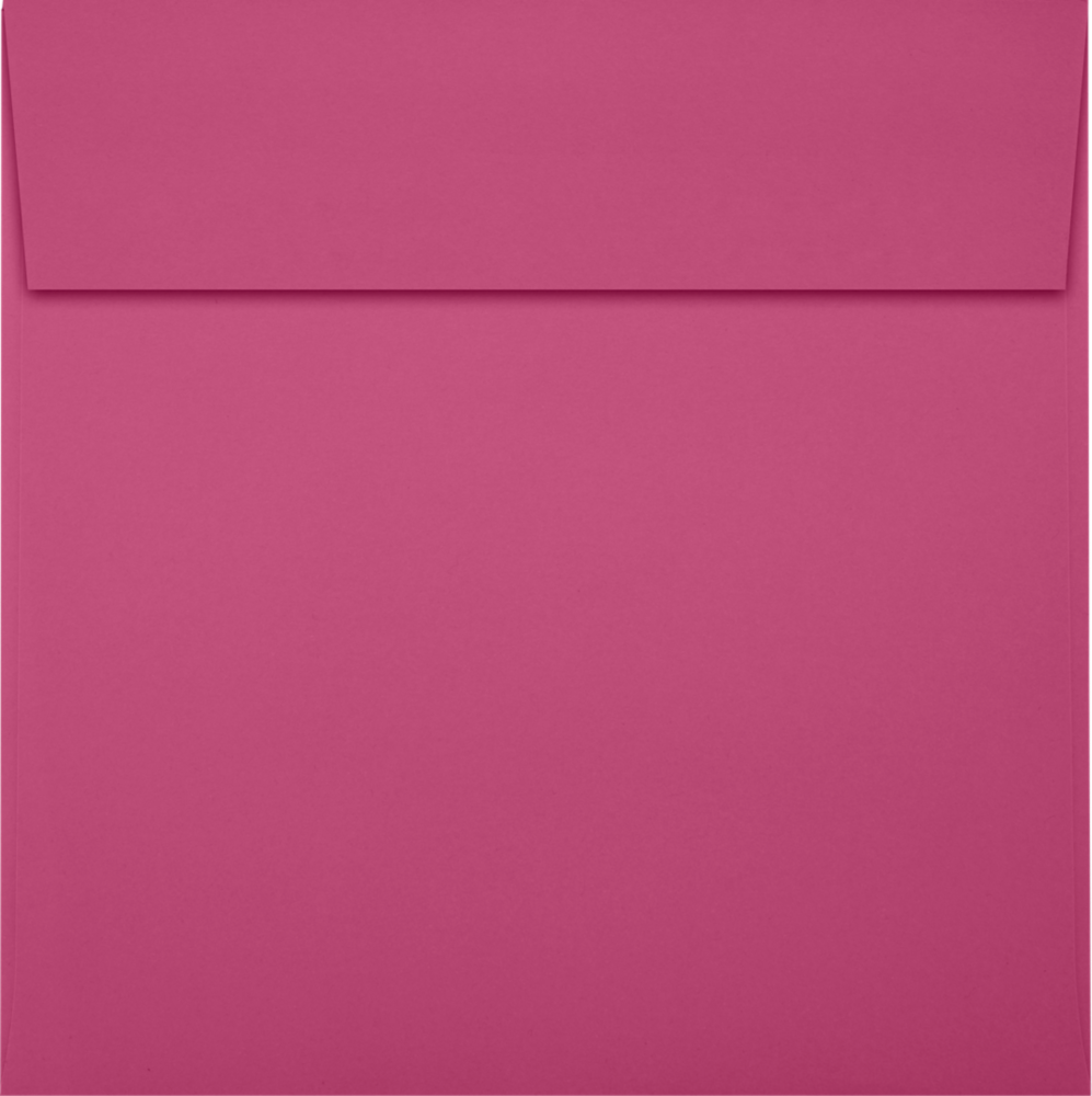 Fuchsia Pink Magenta 32lb 6 1/2 x 6 1/2 Square Envelopes with Peel & Seal