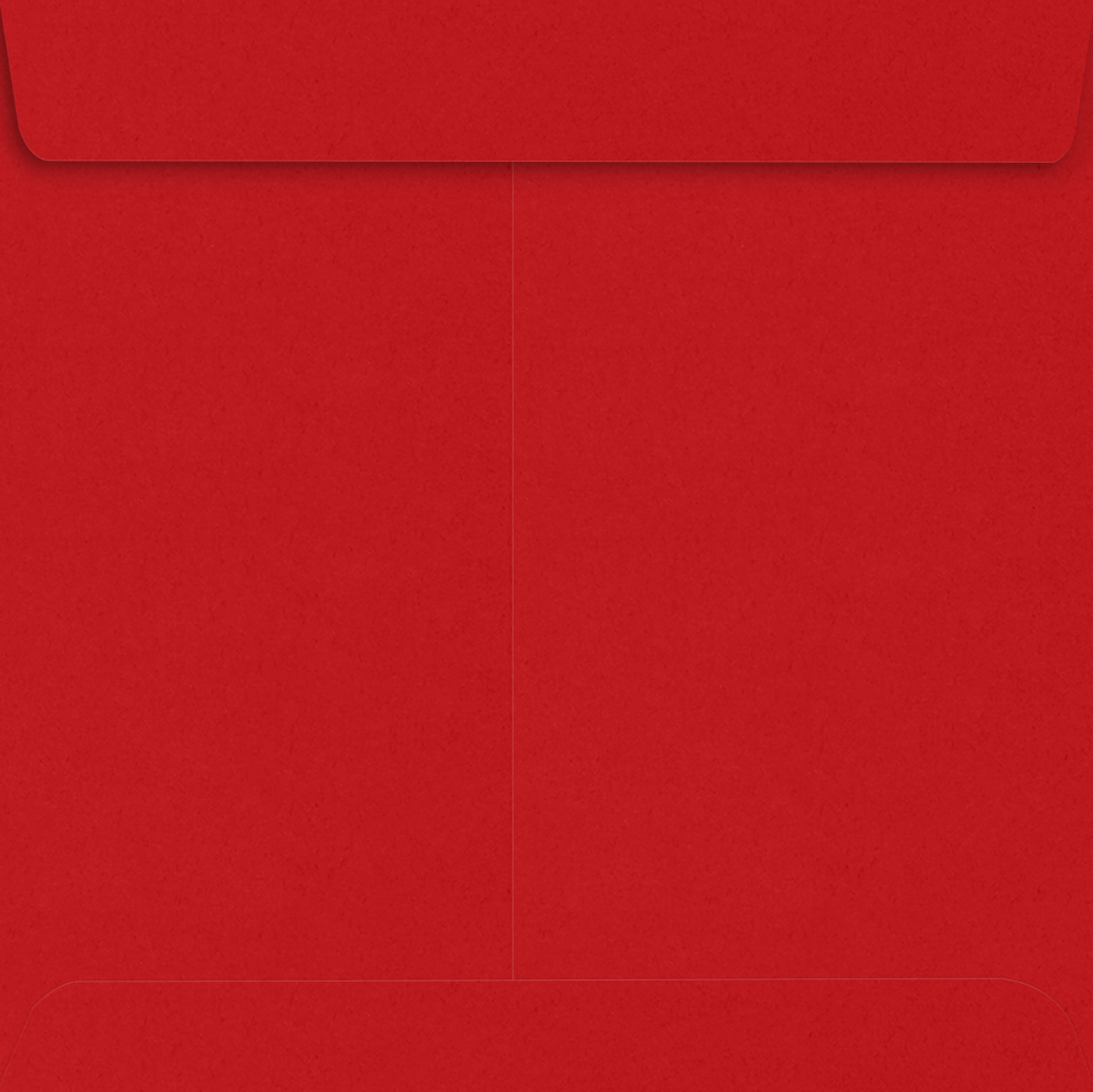 Red 32lb 7 1/2 x 7 1/2 Square Envelopes with Peel & Seal