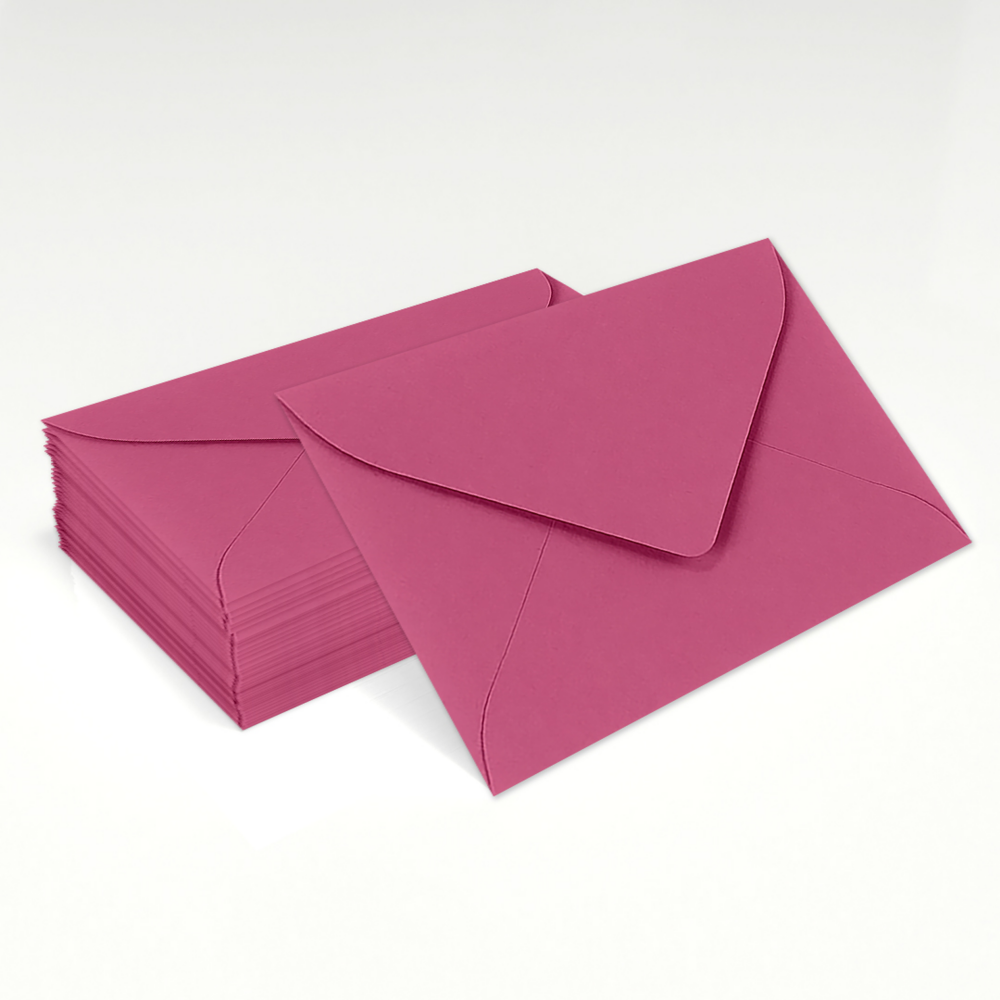 Fuchsia Pink Magenta 32lb #17 Mini Envelopes (2 11/16 x 3 11/16)