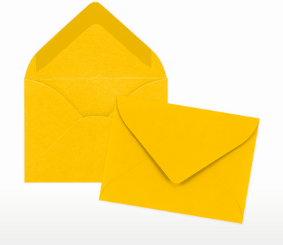 Sunflower Yellow 32lb #17 Mini Envelopes (2 11/16 x 3 11/16)