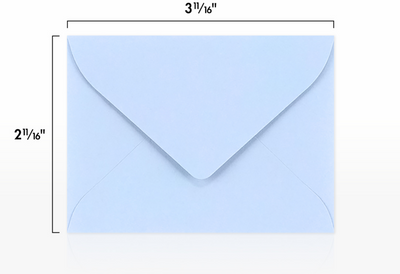 Baby Blue 32lb #17 Mini Envelopes (2 11/16 x 3 11/16)