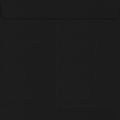 Smooth Midnight Black 32lb 9 x 9 Square Envelopes with Peel & Seal