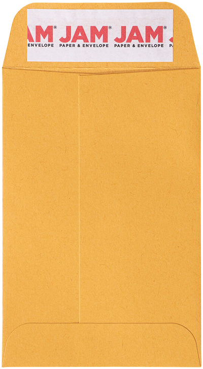 Brown Kraft 28lb #4 Coin Envelopes (3 x 4 1/2) with Peel & Seal