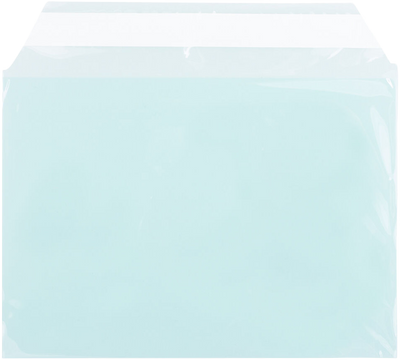 Aqua 1.6mil 5 1/16 x 7 3/16 Cello Envelopes with Peel & Seal
