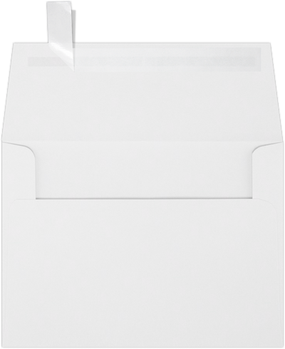Premium White 32lb A6 Invitation Envelopes (4 3/4 x 6 1/2) with Peel & Seal