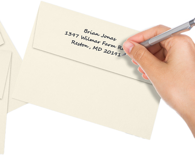 Natural with Fold Foil Lining 28lb A7 Invitation Envelopes (5 1/4 x 7 1/4) with Peel & Seal