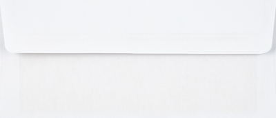 White with Gold Foil Lining 24lb #10 Square Flap Envelopes (4 1/8 x 9 1/2) with Peel & Seal