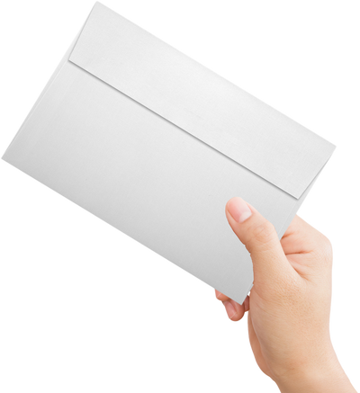 White with Gold Foil Lining 24lb A9 Invitation Envelopes (5 3/4 x 8 3/4) with Peel & Seal